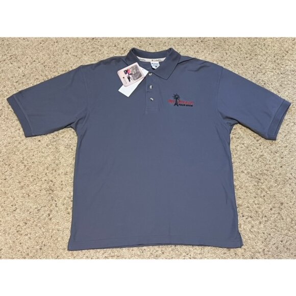 Rod Stewart Tour 2004 Columbia Vintage Polo Shirt Size Medium Brand New Tag - Picture 1 of 4